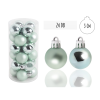 IRIS Karácsonyi Műanyag gömb dísz készlet 24 darabos 3cm - Türkiz (050385)