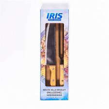 IRIS KT-179 kés és villa készlet grillezéshez, húsvágáshoz (KT-179) kerti sütés és főzés