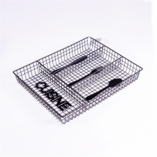 IRIS KT-210 CUISINE fémrácsos evőeszköztartó 32cmx26cmx4.5cm tányér és evőeszköz