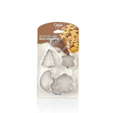 IRIS L-00155 Cookie süteményvágó forma szett 5 darabos, fém edény