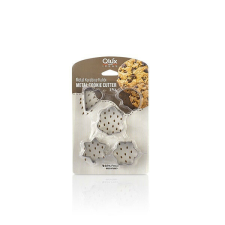 IRIS L-00156 Biscuit süteményvágó forma szett 5 darabos, fém konyhai eszköz