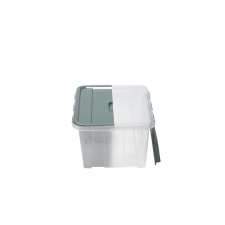 IRIS Probox Fliplid Műanyag Tárolódoboz szárnyas tetővel 50L - Átlátszó/kék (27900800) bútor