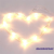 IRIS Szív alakú 16x17cm/meleg fehér LED-es tapadókorongos fénydekoráció
