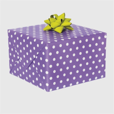 IRIS tekercses csomagoló papír, pöttyös, különböző színekben 200x70cm, 60g/m2 (P2_OG_8) mintás csomagolópapír