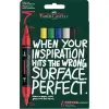 irka Akril marker készlet, kétvégű MULTIMARK alapszínek Faber-Castell fehér, sárga, eperpiros, zöld, kék, fekete 6klf. szín