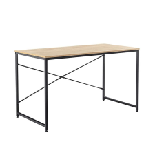  Íróasztal tölgy/fekete, 100x60 cm, MELLORA íróasztal