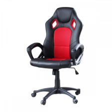 Irodai ? Gamer szék, hintamechanikus, gázlift, Basic, piros forgószék