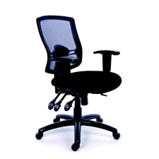  Irodai szék, állítható karfás, fekete szövetborítás, hálós háttámla, fekete lábkereszt, MAYAH &quot;Creative&quot; forgószék