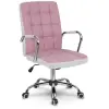 Irodai szék, Sofotel Benton, rózsaszín, 95-105 cm, műbőr kárpit, ergonomikus háttámla, hintamechanika, gázliftes magasságállítás, gumírozott kerekek, 120 kg teherbírás
