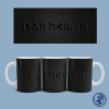  Iron Maiden Black logo bögre (Fehér)