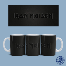 Iron Maiden Black logo bögre (Fehér) bögrék, csészék