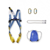 IRUDEK Testheveder szett Irudek Sekuralt Roque Nublo light plus 2 + 981 karabiner 10150 statikus kötél, kék/sárga, S-M
