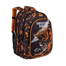  Iskolai hátizsák, Tigris modell, 32x26x43cm, fekete narancssárga színben iskolatáska