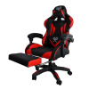  Iso Trade gamer szék, max. 180kg, fém, EPE hab, műbőr, szilikon, fekete / piros