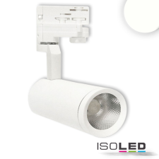 ISOLED 3 fázisú sínre szerelheto szpotlámpa, 15 W, 38°, matt fehér, természetes fehér világítás