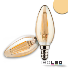ISOLED E14 Vintage Line LED gyertya fényforrás, 4 W, ultra meleg fehér, dimmelheto izzó