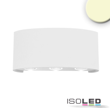 ISOLED Kültéri LED fali lámpa, fel/le, IP54, 6*1 W CREE, homok fehér, meleg fehér kültéri világítás