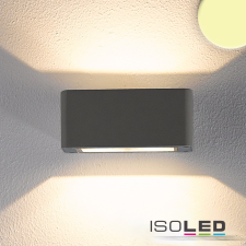 ISOLED LED fali lámpa, Up&amp;Down, 4x3W CREE, IP54, antracit, meleg fehér kültéri világítás