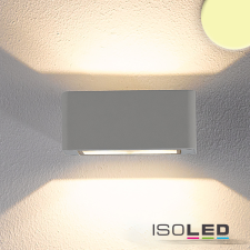 ISOLED LED fali lámpa, Up&amp;Down, 4x3W CREE, IP54, ezüst, meleg fehér kültéri világítás