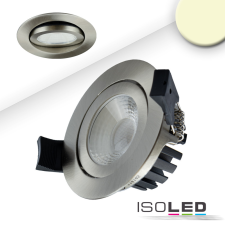 ISOLED LED süllyesztett szpotlámpa, ezüst, 8W, 60°, kerek, meleg fehér, IP65, dimmelheto világítás
