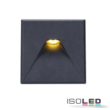 ISOLED Sys-Wall68 lámpához fedél, alumínium, szögletes 2, fekete kültéri világítás