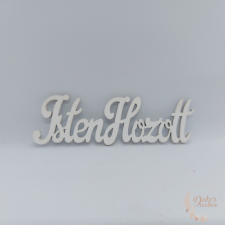  Isten hozott felirat - 10 cm - fehér dekorációs kellék