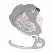  Iswing elektromos hinta, 9 kg, 5seb., szúnyoghálóval V.SZÜRKE babahinta