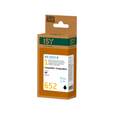 Isy HP No. 652  utángyártott tintapatron, fekete (Ihi1652B) nyomtatópatron & toner