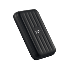 Isy IMC-5000 MAG powerbank, 5000 mAh, MagSafe csatlakozással (2V055870), fekete power bank