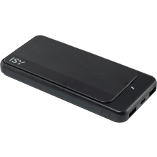 Isy Ipp-10000-C-Bk powerbank, 10.000 mAh - fekete power bank