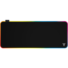 Isy RGB Gaming egérpad, 900x360x4mm, RGB élvilágítás, fekete (IMP-6000-XXL) egérpad