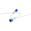 Isy RJ-45 Patchkábel, CAT6a, U/UTP, 0,75 méter, vékony kivitel, fehér (IPC-1012)
