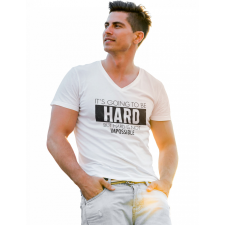  It's going to be hard - Férfi V Nyakú Póló férfi póló