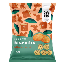 It's Us Sós karamellás vegán keksz (gluténmentes) 150 g reform élelmiszer