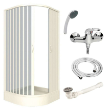 ITALBOX Giove 80 AC kabincsomag, káddal és zuhanyzóelemmel, 80x80 cm kád, zuhanykabin