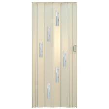 ITALBOX PVC hajtogatott ajtó, 6 üveggel 85x203cm, fehér, Olaszországban készült nyílászáró