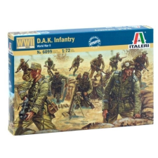 Italeri : D.A.K. német Afrika-hadtest gyalogság, 1:72 makett