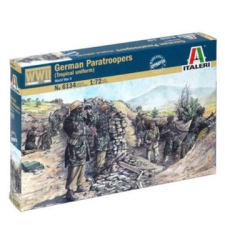 Italeri : II. világháborús német ejtőernyősök trópusi egyenruhában, 1:72 (6134s) (6134s) makett