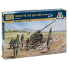 Italeri : II. világháborús olasz légvédelmi ágyú és kezelőszemélyzete, 1:72