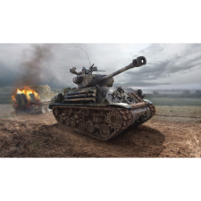 Italeri M4A3E8 Sherman Fury harckocsi műanyag modell (1:35) (MI-6529) autópálya és játékautó