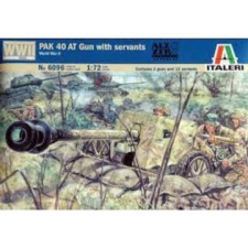 Italeri : PAK40 AT páncéltörő löveg katonákkal, 1:72 (6096s) (6096s) makett