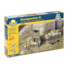 Italeri : Sturmgeschutz III Sd.tank makett ragasztóval, 1:72 makett