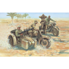  Italeri WWII Német motoros katonai figurák műanyag makett makett