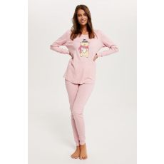 italian-fashion Baula női pizsama, rózsaszín, macis L