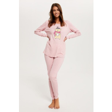 italian-fashion Baula női pizsama, rózsaszín, macis S