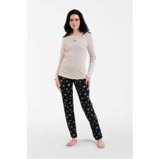 italian-fashion Denali női pizsama bézs, hópelyhes XL hálóing, pizsama