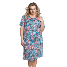 italian-fashion Malwa hálóing virágokkal, kék M