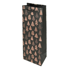 Italtasak CREATIVE Deluxe Plus 13x36x8 cm ajándékos matt sötétkék sodort füles ajándéktasak