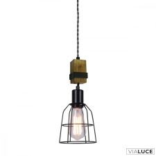 ITALUX Fekete 1 ágú függeszték, E27, Ponte, IT-PND-4290-1-L világítás