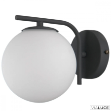 ITALUX Fekete falikar, G9, opál üvegburával, Raddi, IT-WL-5510-1-BK világítás